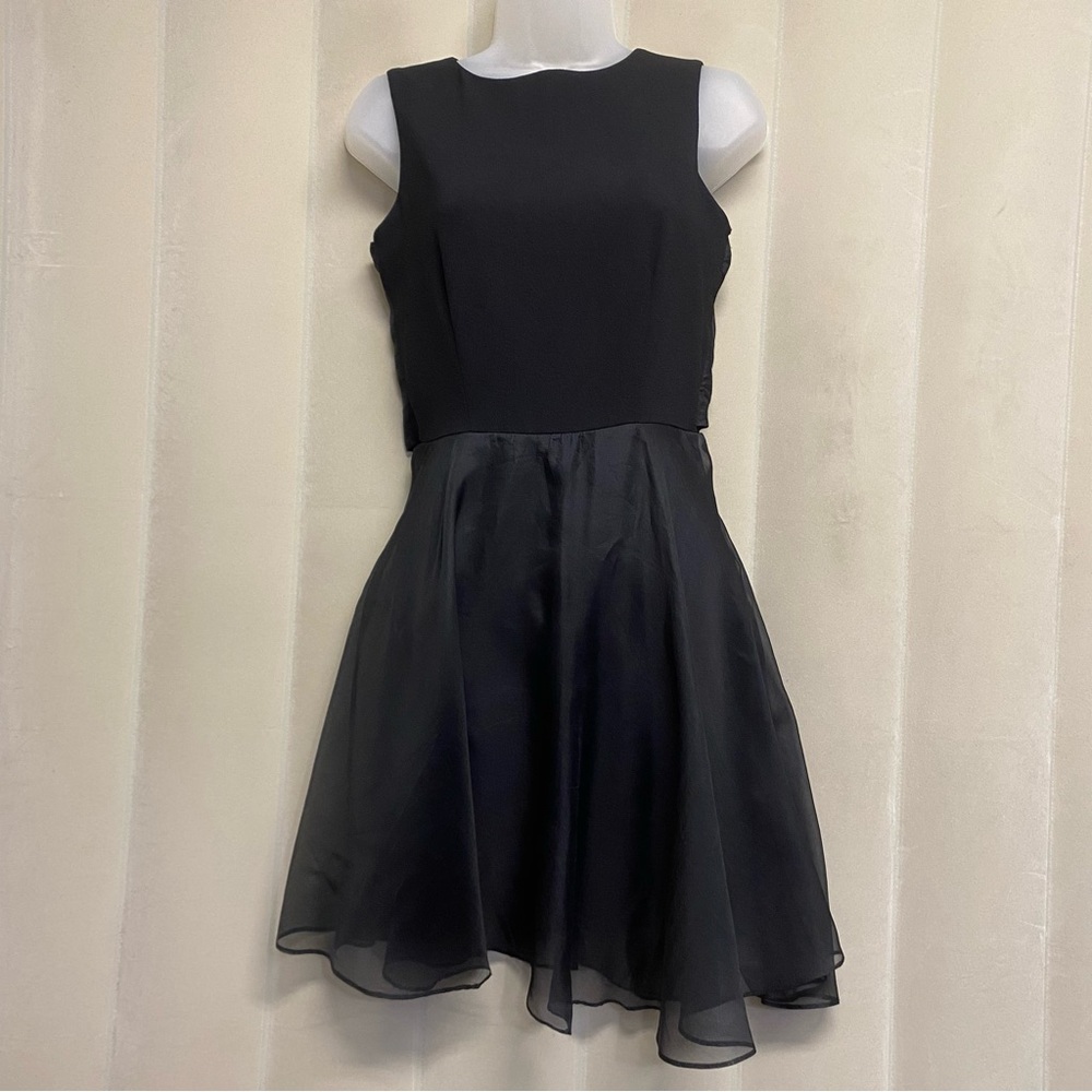 Vintage Elizabeth Wayman Women’s Dress Size 4 Silk Skirt Bow 80s 1980s Party
